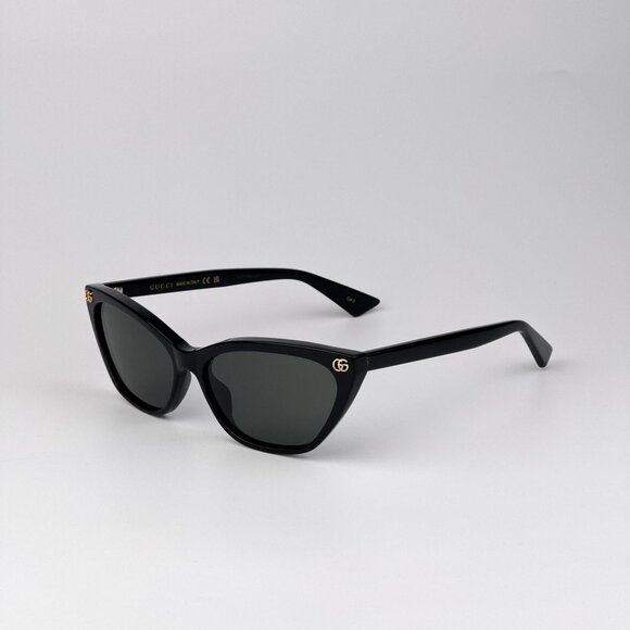 Gucci Women’s Sunglasses – Shiny Black Cat-Eye Frame Grey Lenses (GG1815S 001) main image 8